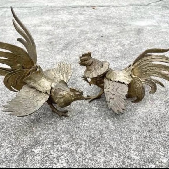 Decorative Bronze Rooster Statues
